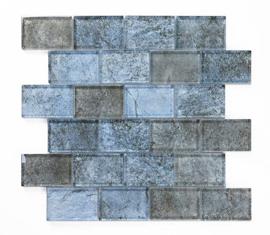 Crystal Diana 2x3 Glass Tile Fusion