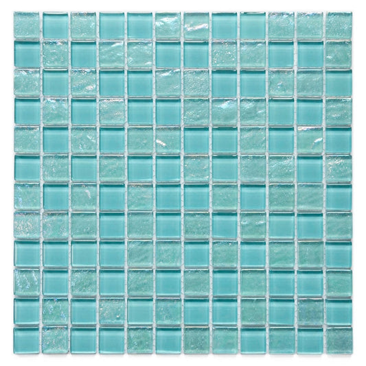 Crystal Osaka Maldive Geen 1x1 Glass Tile Fusion