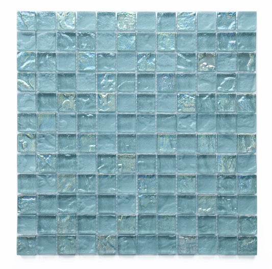 Crystal Soho Green 1x1 Glass Tile Fusion