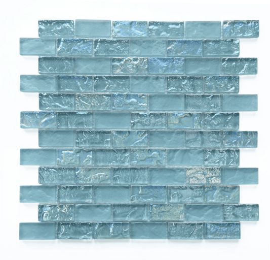Crystal Soho Green 1x2 Glass Tile Fusion
