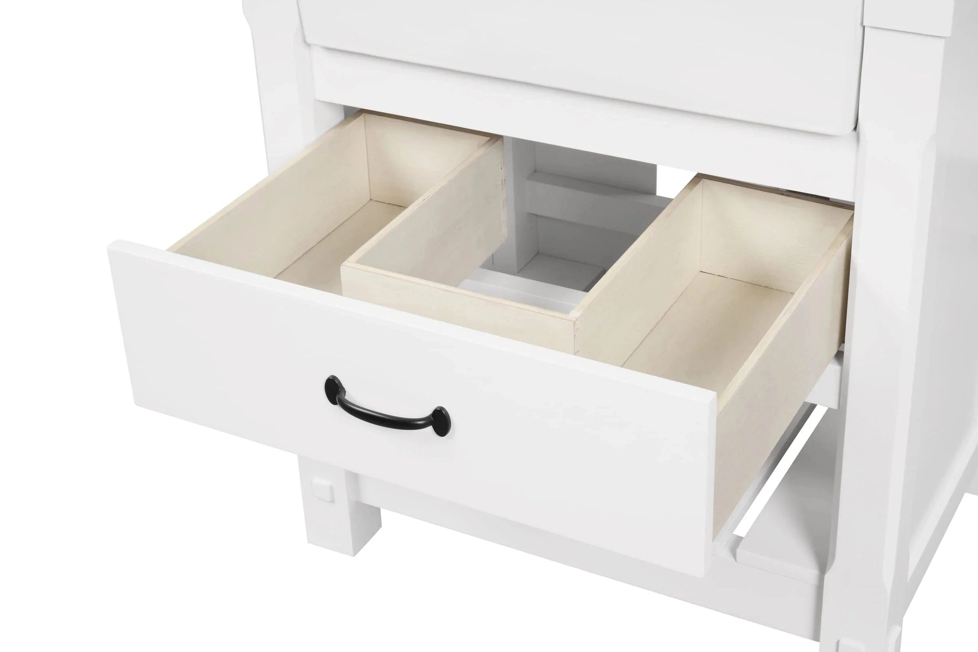 Farmington 30" White Open Shelf Vanity Set with Carrara Marble Top Horizon Tile