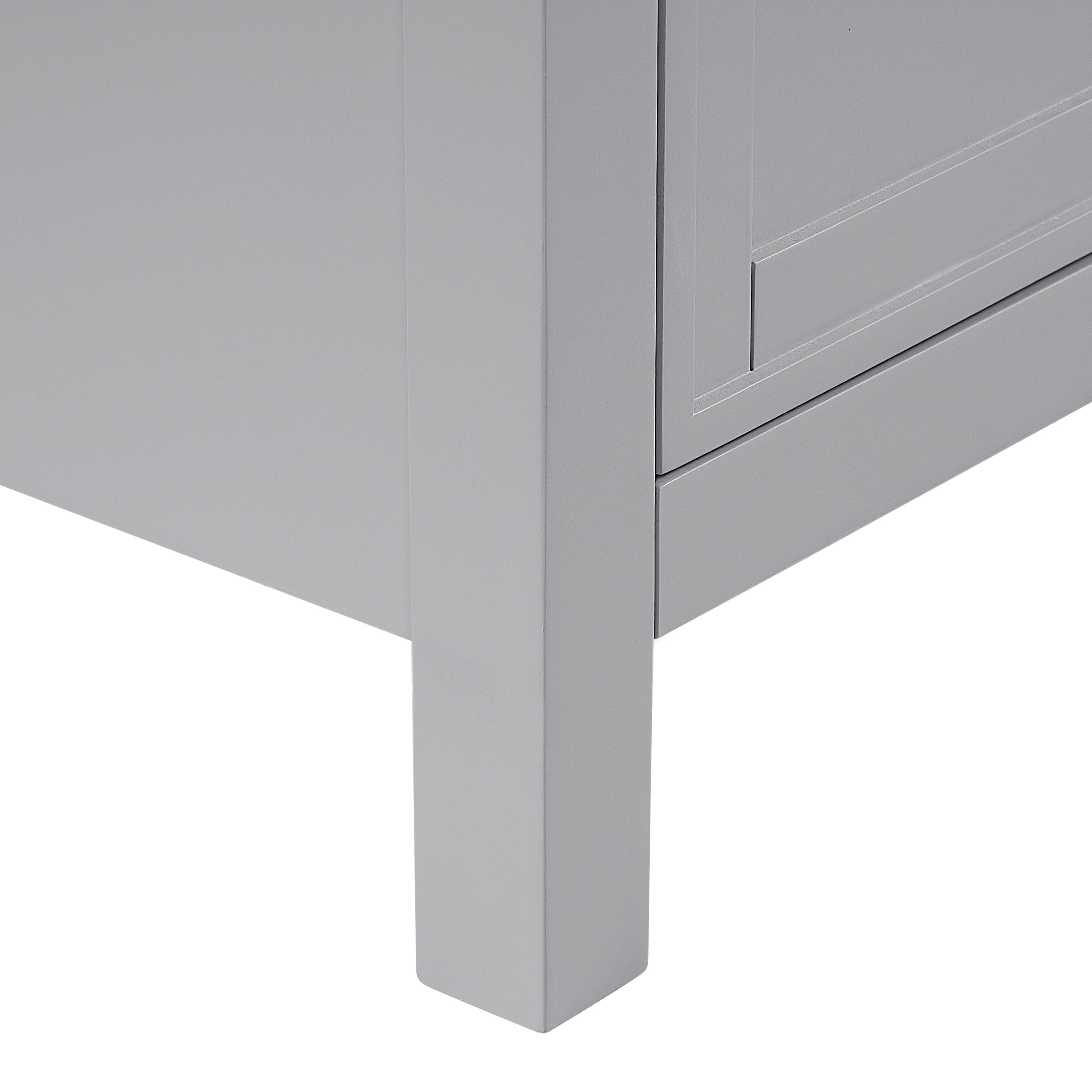 Hollister 36" Light Gray Vanity Combo with Sintered Stone Top Horizon Tile