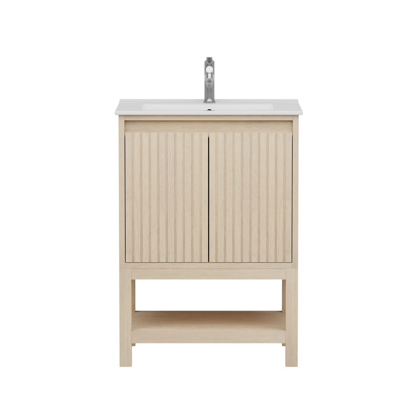 Mena 24" Single Vanity With Porcelain Top Horizon Tile
