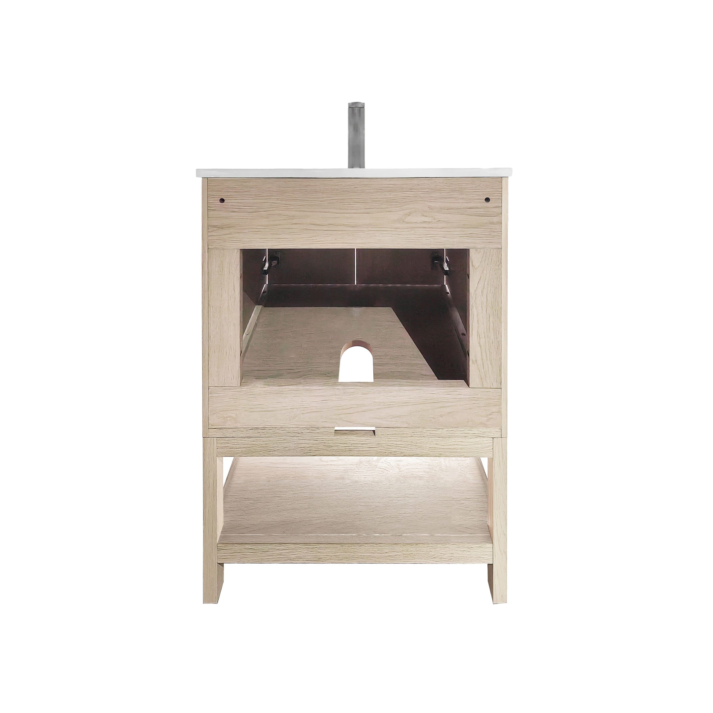 Mena 24" Single Vanity With Porcelain Top Horizon Tile