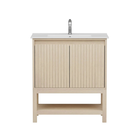 Mena 30" Single Vanity With Porcelain Top Horizon Tile