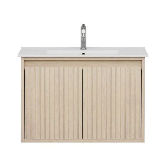 Mena 30" Single Vanity With Porcelain Top Horizon Tile