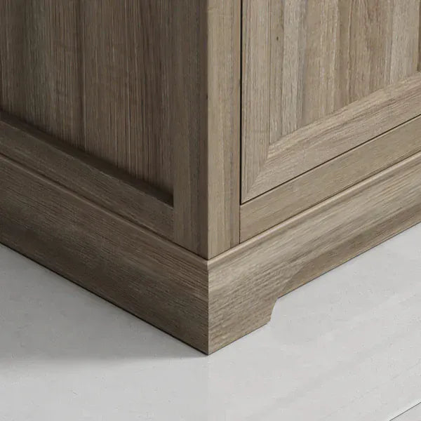 OasisTile Rivora 36" Light Wood Double Sink Bathroom Vanity with Carrara White Engineered Stone Top Horizon Tile