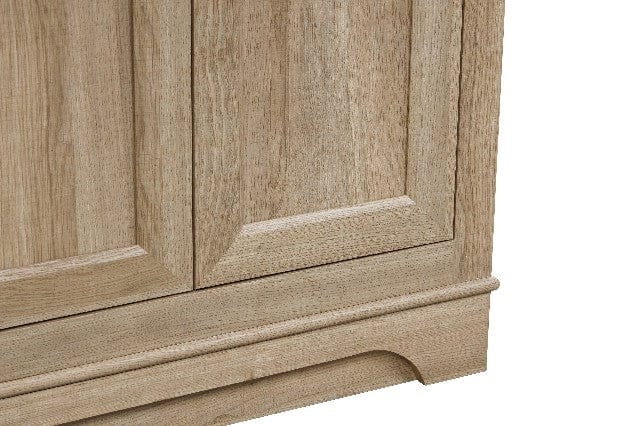 Retford 48" Light Wood Double Sink Bathroom Vanity with Carrara White Engineered Stone Top Horizon Tile