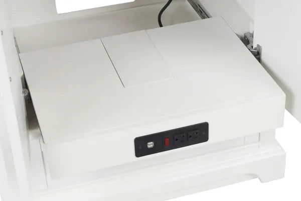 OasisTile VeraLuxe 30" White Vanity Set with Authentic Italian Carrara Marble Top Horizon Tile