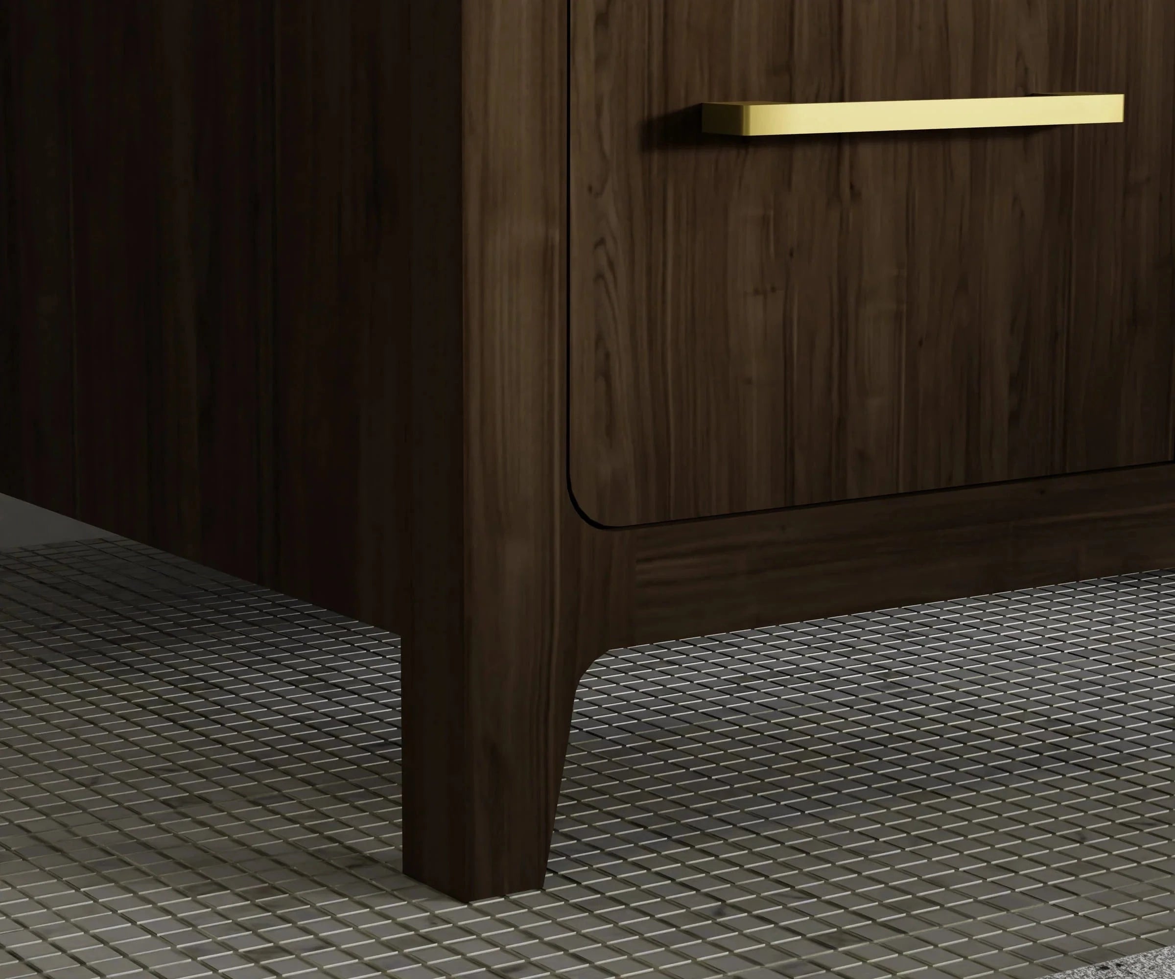 Warner 36" Single Vanity With Columbia White Marble Top Horizon Tile