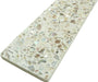 Aquaterra White Brick Terrazzo and Shell Polished Tile Matrix Mosaics