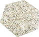 Aquaterra White Hex Terrazzo and Shell Polished Tile Matrix Mosaics