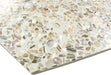 Aquaterra White Hex Terrazzo and Shell Polished Tile Matrix Mosaics