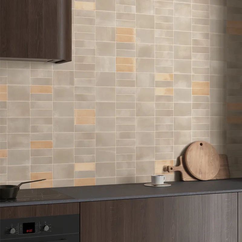 Duetto Coast Beige Matte 4×6 Porcelain Tile Matrix Mosaics