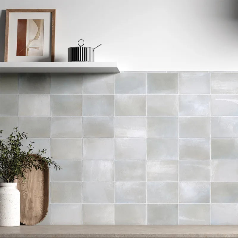 Duetto Ether Blue Matte 4×6 Porcelain Tile Matrix Mosaics
