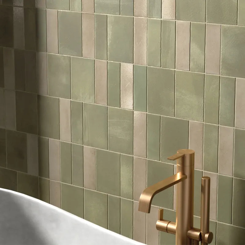 Duetto Forest Green Matte 4×6 Porcelain Tile Matrix Mosaics