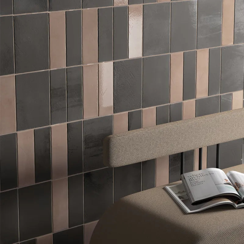 Duetto Volcanic Matte 4×6 Porcelain Tile Matrix Mosaics