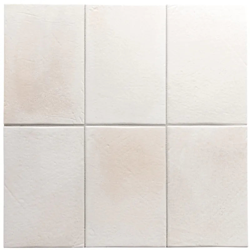 Duetto White Matte 4×6 Porcelain Tile Matrix Mosaics