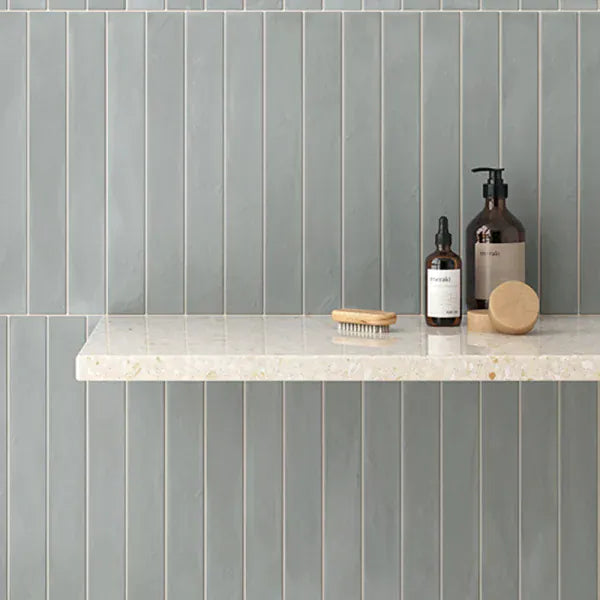 Etherea Blue 2x16 Matte Porcelain Tile Matrix Mosaics