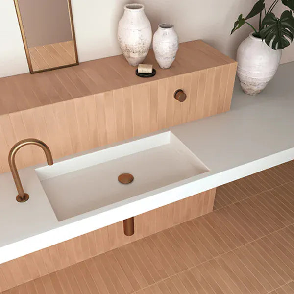 Etherea Sundown Orange 2x16 Matte Porcelain Tile Matrix Mosaics