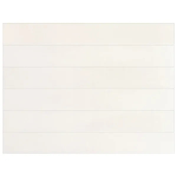 Etherea White 2x16 Matte Porcelain Tile Matrix Mosaics