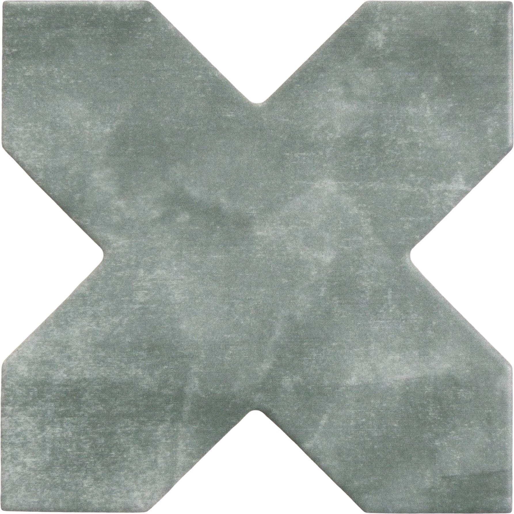 Moorish Grey Cross Ceramic Matte Tile Matrix Mosaics