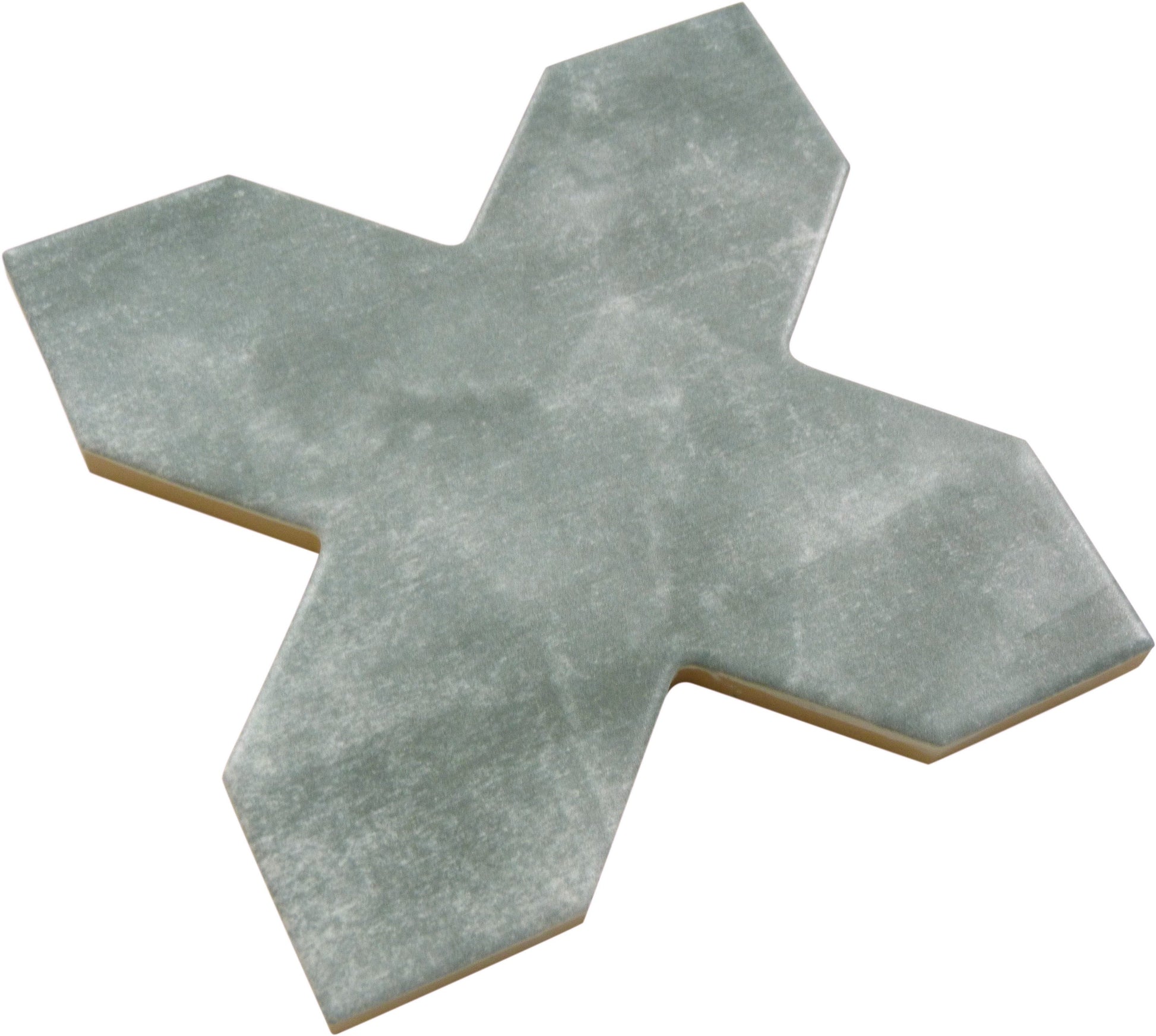 Moorish Grey Cross Ceramic Matte Tile Matrix Mosaics