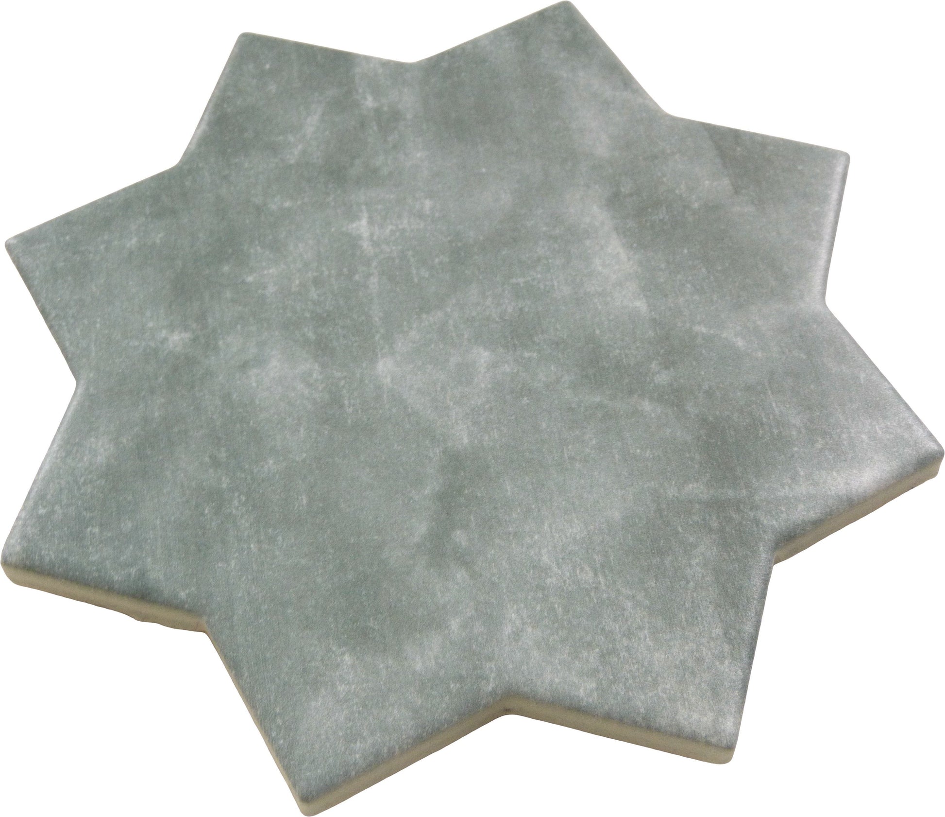 Moorish Grey Star Ceramic Matte Tile Matrix Mosaics