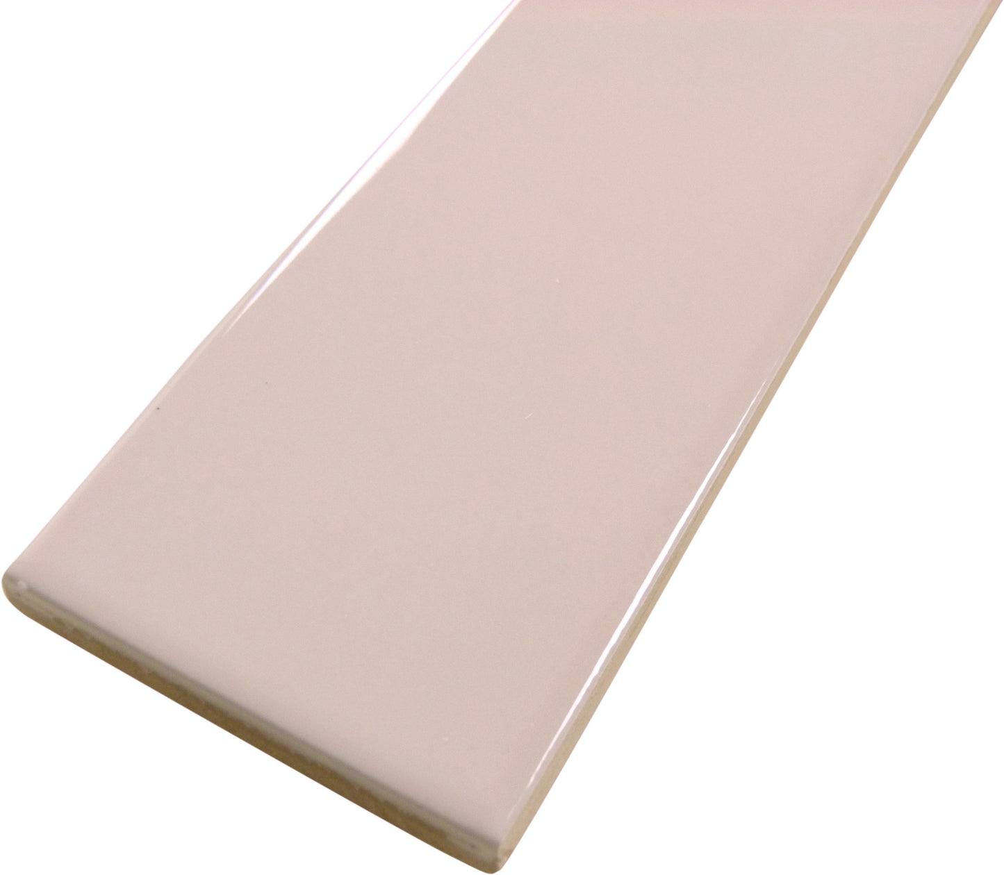 Ridge Pink Glossy 2x8 Ceramic Tile Matrix Mosaics