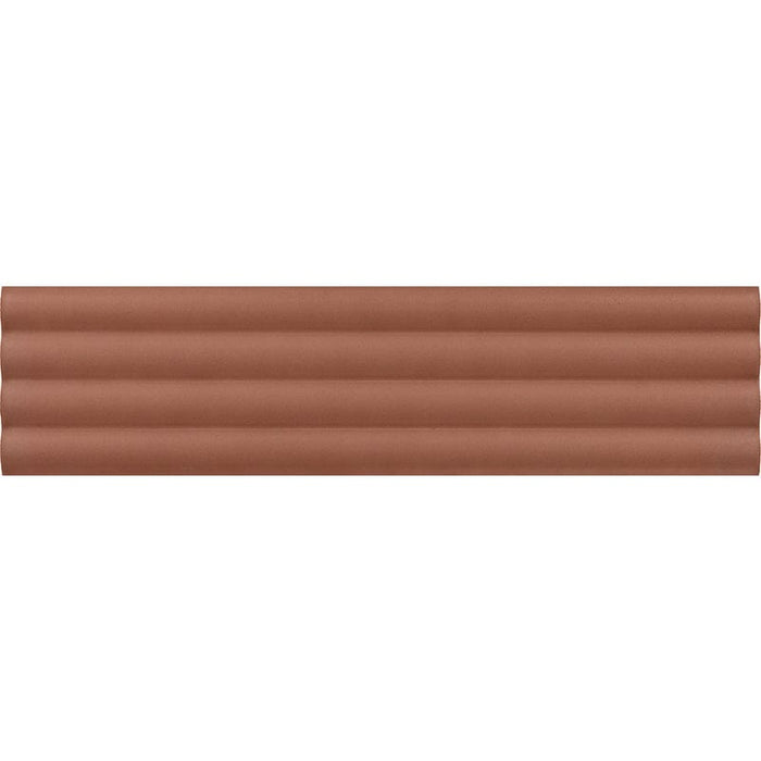 Deco Ridge Vs Ridge Ridge Terra Deco Matte 2x8 Ceramic Tile | Oasis Tile