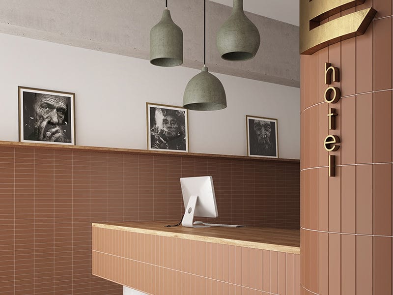 Ridge Terra Matte 2x8 Ceramic Tile | Oasis Tile