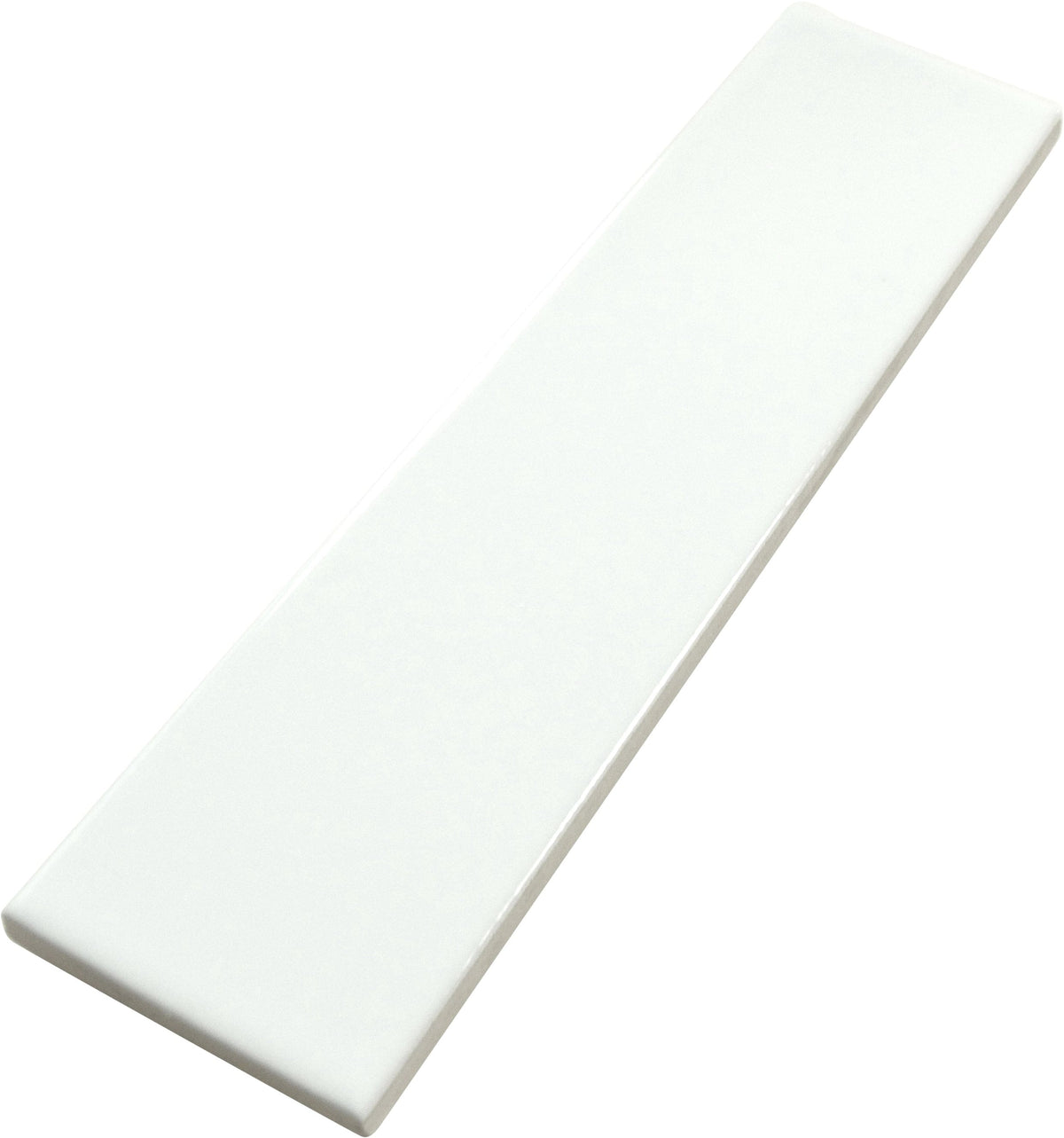Ridge White Glossy 2x8 Ceramic Tile Matrix Mosaics