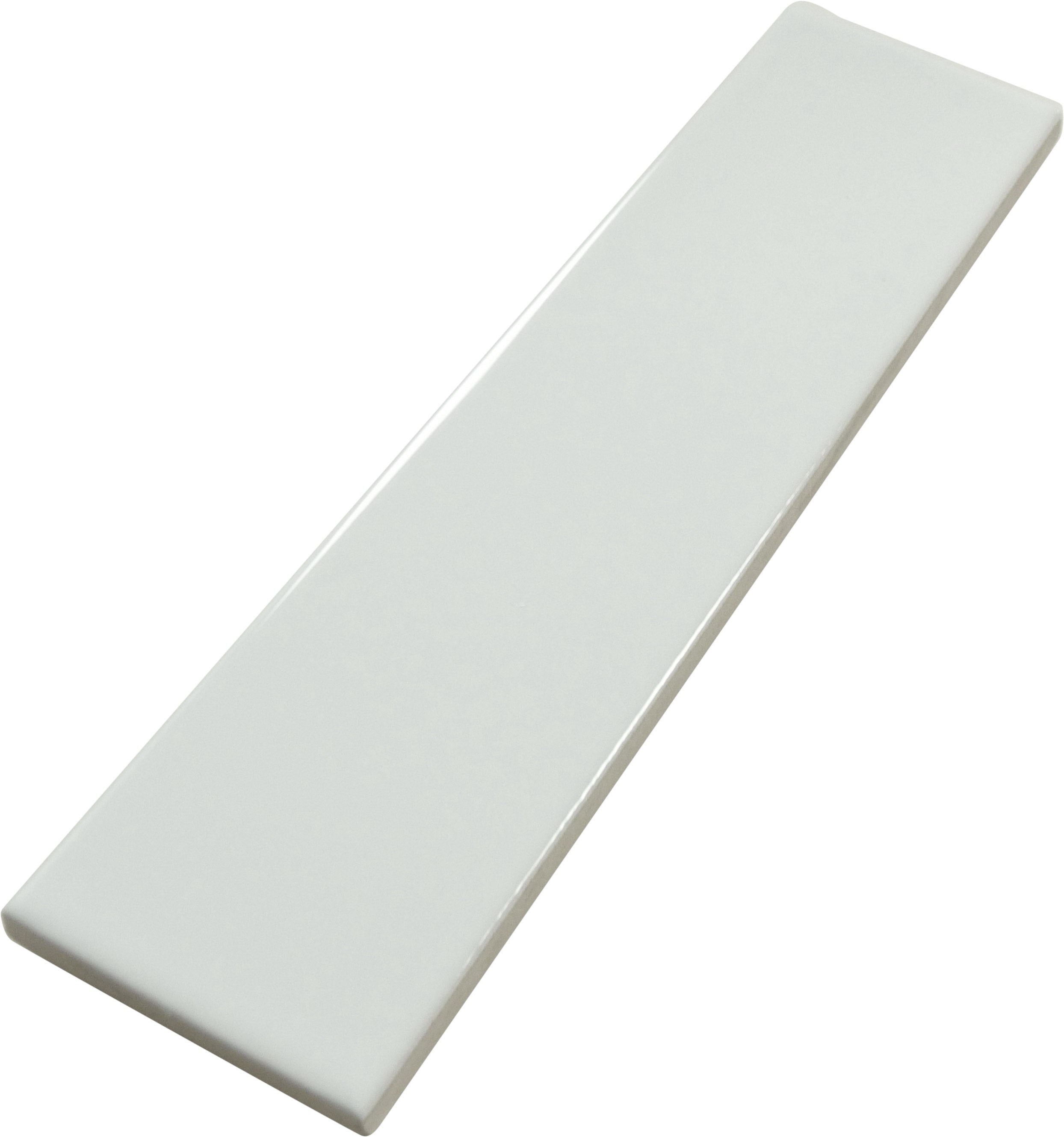 Ridge White Glossy 2x8 Ceramic Tile Matrix Mosaics