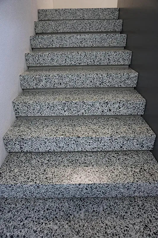 Terrazzo Green 24x24 Glossy Tile Matrix Mosaics