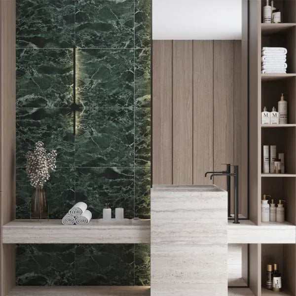 Velanza Verdev Green 24×24 Matte Porcelain Tile Matrix Mosaics