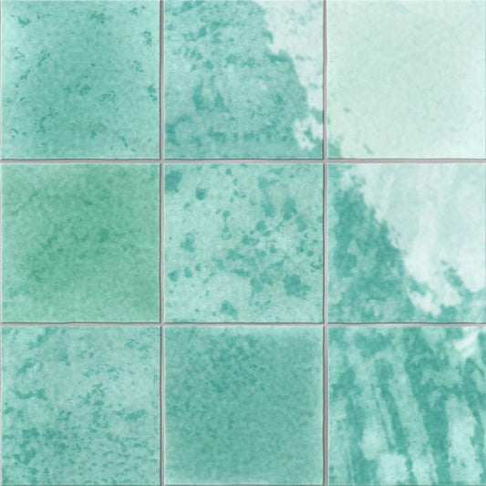Menorca Aqua 4x4 Glossy Ceramic Tile Merola