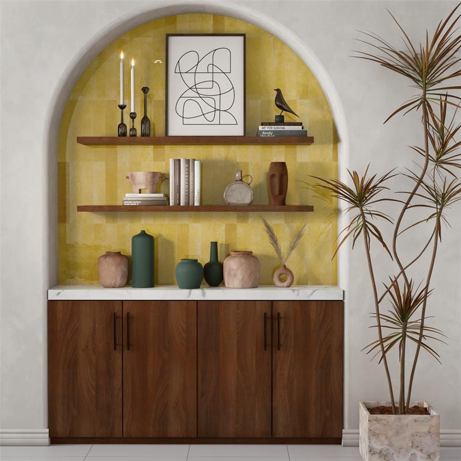 Menorca Lemon Yellow 2.5x13 Glossy Ceramic Tile Merola