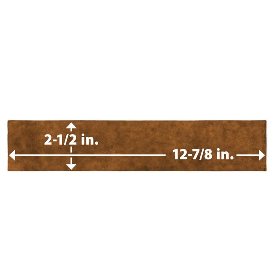 Menorca Rust Brown 2.5x13 Glossy Ceramic Tile Merola