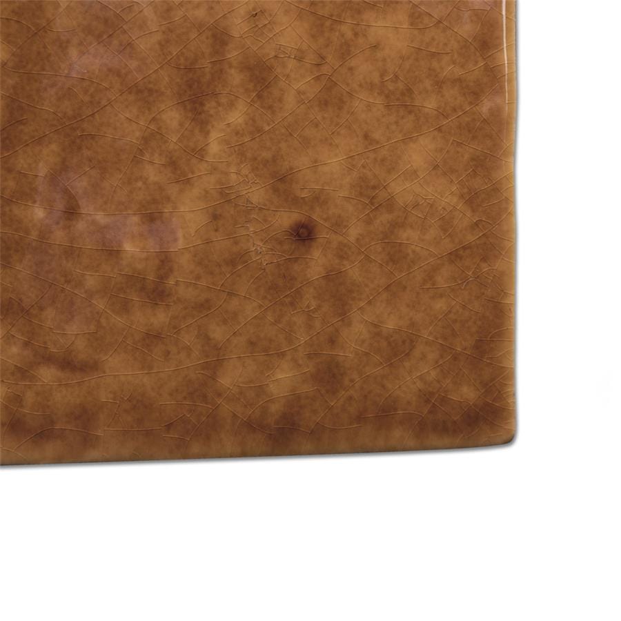 Menorca Rust Brown 4x4 Glossy Ceramic Tile Merola