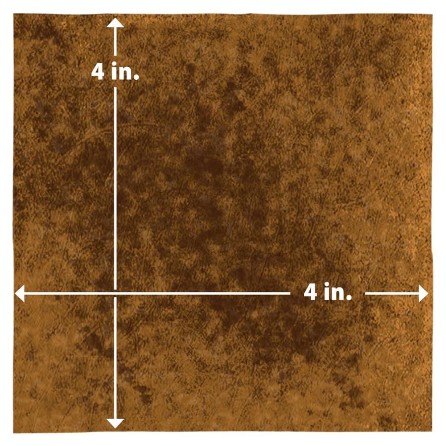 Menorca Rust Brown 4x4 Glossy Ceramic Tile Merola