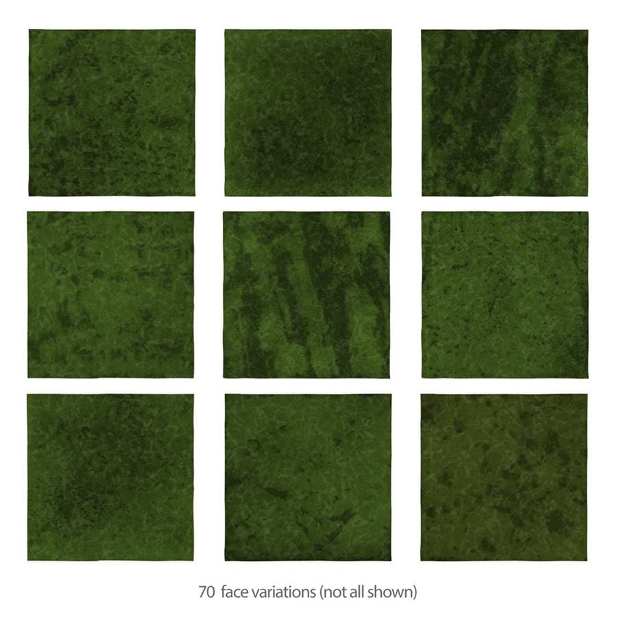 Menorca Tourmaline Green 4x4 Glossy Ceramic Tile Merola