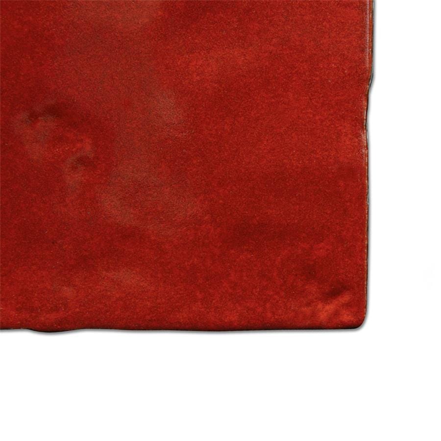 Menorca Volcano Red 4x4 Glossy Ceramic Tile Merola