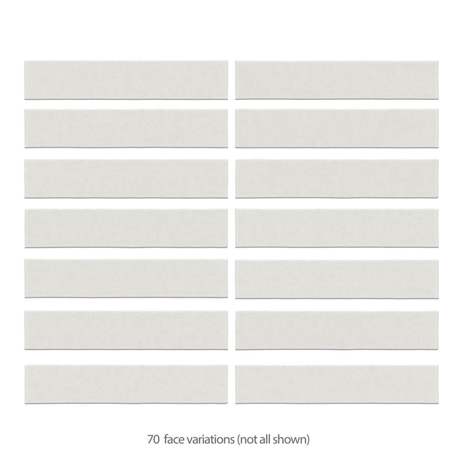 Menorca White 2.5x13 Glossy Ceramic Tile Merola