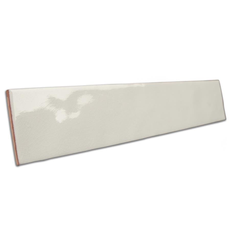 Menorca White 2.5x13 Glossy Ceramic Tile Merola