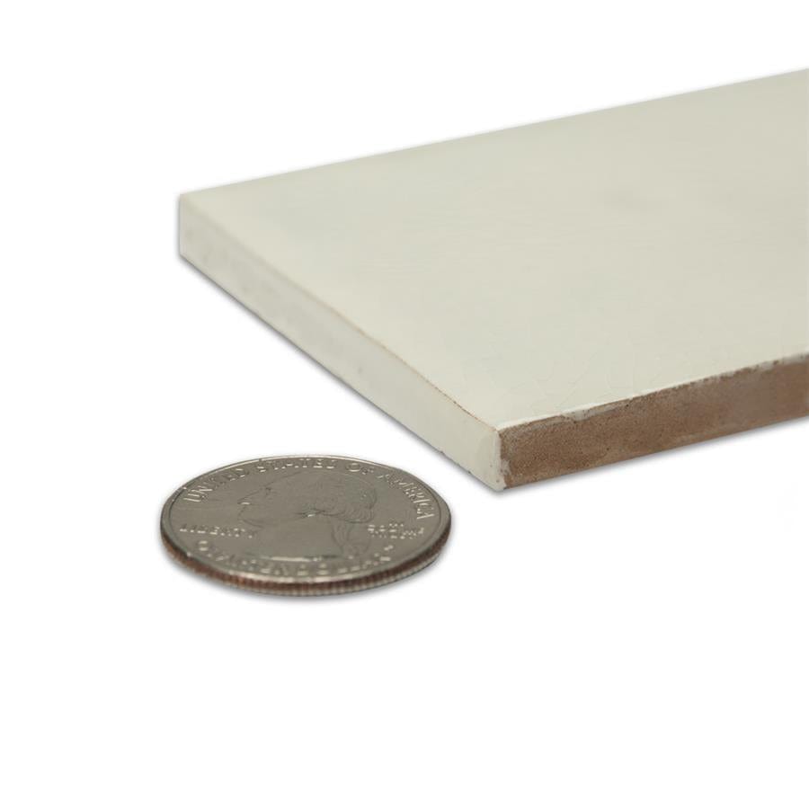 Menorca White 2.5x13 Glossy Ceramic Tile Merola