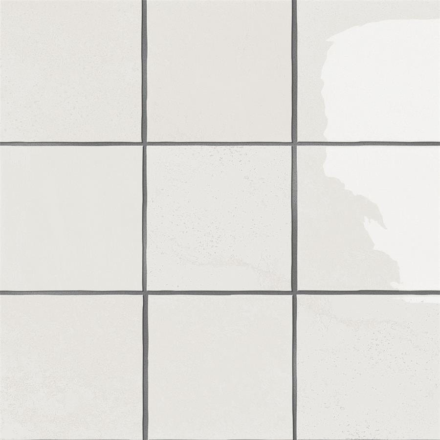 Menorca White 4x4 Glossy Ceramic Tile Merola
