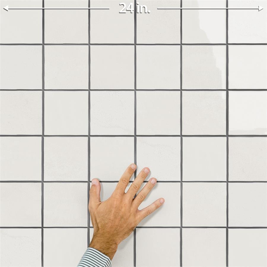 Menorca White 4x4 Glossy Ceramic Tile Merola
