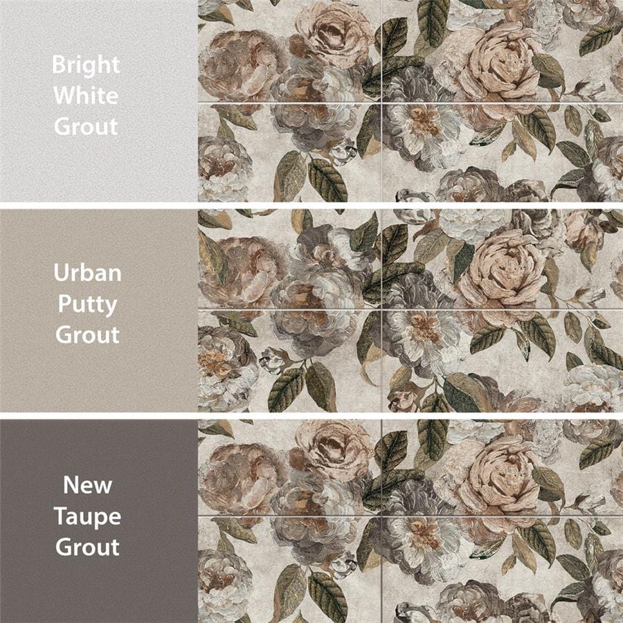 Parete Fiori Beige 23.5x47 Porcelain Tile Merola