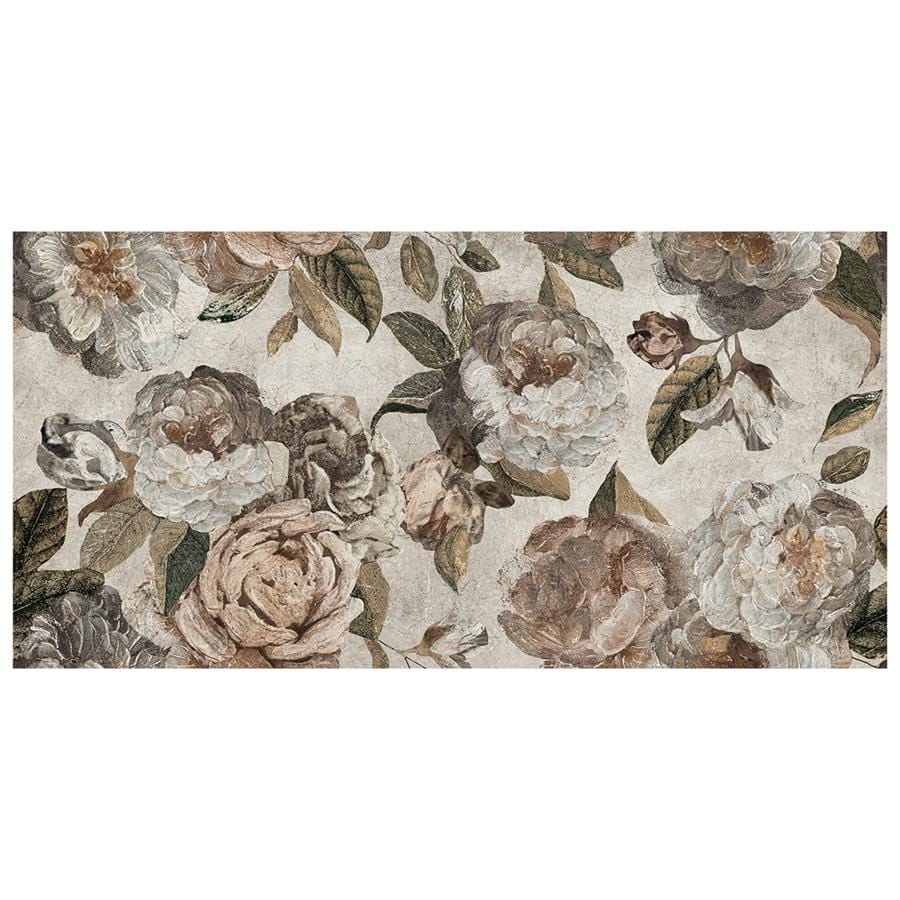 Parete Fiori Beige 23.5x47 Porcelain Tile Merola