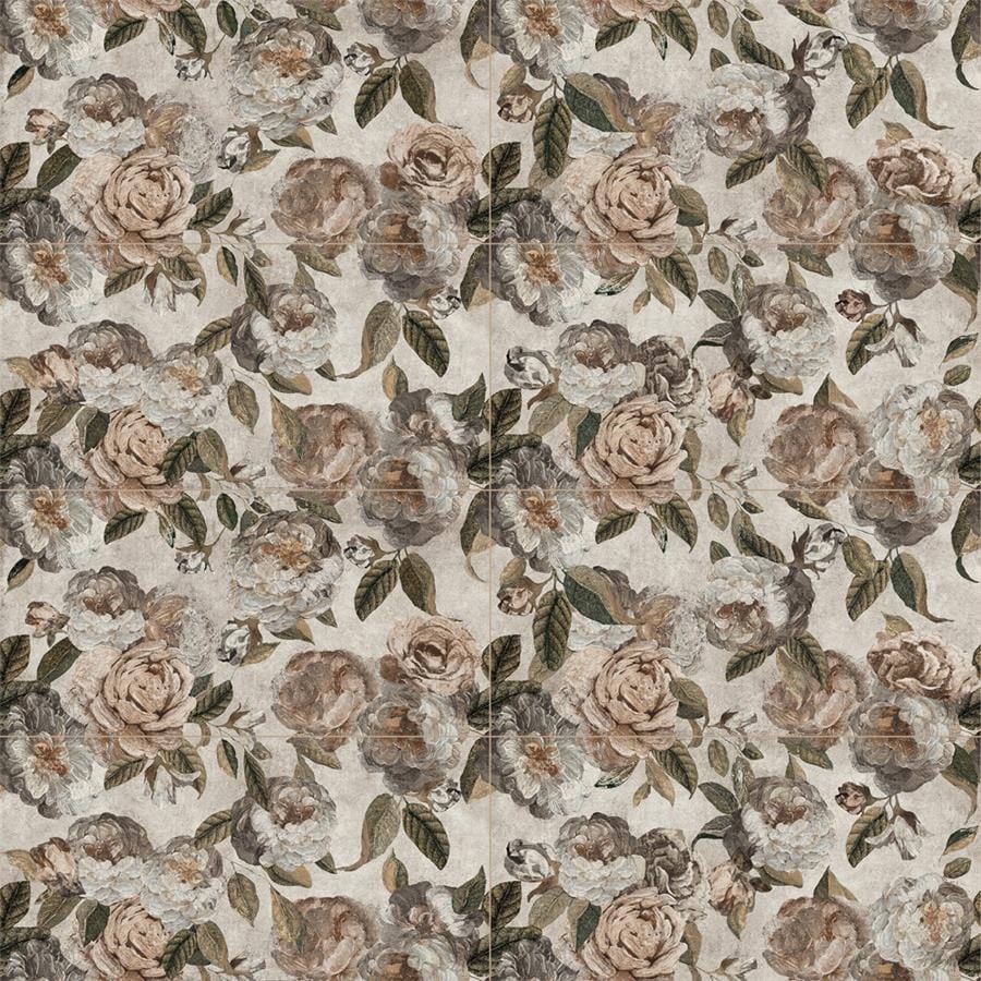 Parete Fiori Beige 23.5x47 Porcelain Tile Merola